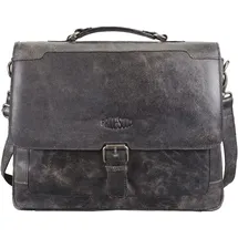 fixbag FB1047194 - Fahrrad-Businesstasche mit Klickfix Adapterplatte fürs Fahrrad, Laptoptasche für 15" Notebook, Echt Leder Tasche