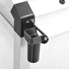 vidaXL Gewächshaus Aluminium Transparent 5,74 m2