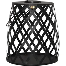 Star Trading LED Solarlaterne Calabria 26 x 28 cm schwarz