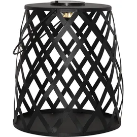 Star Trading LED Solarlaterne Calabria 26 x 28 cm schwarz