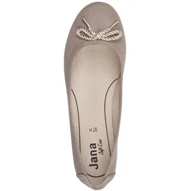 Jana Damen Ballerinas Elegant Vegan, Grau (Stone), 39 EU