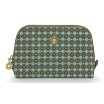Pip Studio [W1025] Coby Cosmetic Bag Triangle Small Clover Green 19/15x12x6cm
