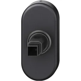 FSB FSB, Fenstergriff, Adapter-Rosette oval, Aluminium schwarz matt