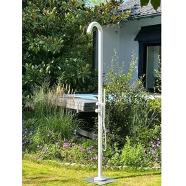 Eichenwald SYLT weiß Gartendusche V4A