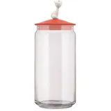 Alessi MiòJar Behälter für Katzenfutter, rotorange
