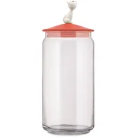 Alessi MiòJar Behälter für Katzenfutter, rotorange