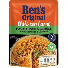 Bens-Original Fertiggericht Chili con Carne, Hackfleisch und Gemüse 250g