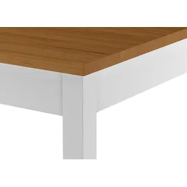 Erst-Holz Zweifarbiger Esstisch 80 x 75 x 120 cm mehrfarbig