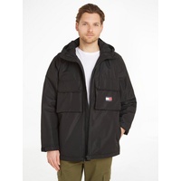 Tommy Jeans »TJM FLEECE LINED SHELL JACKET«, mit Kapuze, schwarz (black) L