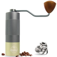 Baristatraum - Kaffeemühle Manuell - Premium Coffee Grinder mit Edelstahl hexagon Kegelmahlwerk - Plastikfreie Espressomühle
