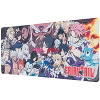 Grupo Erik Gaming Mauspad XXL Fairy Tail - Mousepad XL - Gaming Mousepad XXL - Mauspad Groß - rutschfeste Unterseite, Wasserabweisend und verstärkte Kanten Mousepad Gaming