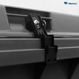 CTS Müllcontainerverschluss 1100 l Schwarz