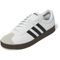 Adidas Vl Court Base Unisex-Erwachsene Schuhe, Ftwwht/Cblack/Greone, 45 1/3