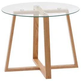 Wohnling Couchtisch Braun Eiche 58 x 58 x 47 cm