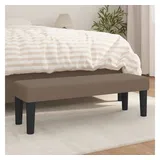 vidaXL Sitzbank Taupe 100x30x30 cm Stoff
