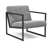 Innovation Living Sessel mit Armlehnen Vikko Stoff Grau Granit
