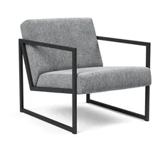 Innovation Living Sessel mit Armlehnen Vikko Stoff Grau Granit