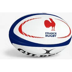 Rugbyball Replica Frankreich Größe 5 - Gilbert weiß/blau/rot 5