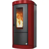 Pelletofen Ecomat 11 Ofenverkleidung bordeaux