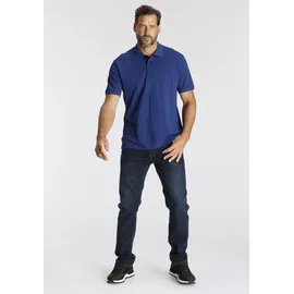 MAN'S WORLD Poloshirt MAN'S WORLD, Herren, Gr. 72/74 (5XL), blau (royalblau), Piqué, Obermaterial: 100% Baumwolle, unifarben, Basic, regular fit, Rundhals, Flachstrickbündchen, Shirts, Kurzarm, lockere Passform, unifarben, Topseller