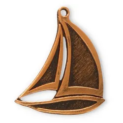 Motivmedaille Segelboot goldfarben