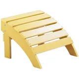 Beliani Fußhocker Gelb
