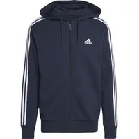 Adidas 3-Streifen French Terry Reißverschlusspullover Legend Ink / White S