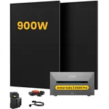 Anker SOLIX Solarbank 2 E1600 Pro All-in-One Speicher für Balkonkraftwerk, mit 2 x 450W Bifaziale Solarmodule,by Powerness - 1600Wh / 1 x Smart Meter / Standardversand
