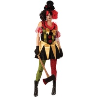Bristol Novelty 301572L000 Evil Clown Damen Kostüm Erwachsene Fasching, Mehrfarbig