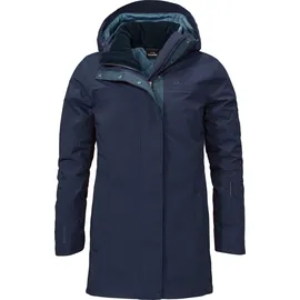 Schöffel 3in1 Parka Barth Damen Doppeljacke, blau - 38