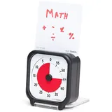 Time Timer ORIGINAL Pocket - 60 Minuten Visueller Analog-Timer Uhr - Optionaler Akustischer Alarm - Kein lautes Ticken; Zeitmanagement-Gerät (Schwarz)