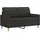 vidaXL 2-Sitzer-Sofa Schwarz 120 cm Stoff