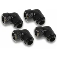 Alphacool 17607 Eiszapfen 13mm HardTube Anschraubtülle 90° drehbar G1/4 für Acryl/Messingrohre - 4pcs Set