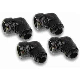 Alphacool 17607 Eiszapfen 13mm HardTube Anschraubtülle 90° drehbar G1/4 für Acryl/Messingrohre - 4pcs Set