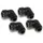 Alphacool 17607 Eiszapfen 13mm HardTube Anschraubtülle 90° drehbar G1/4 für Acryl/Messingrohre - 4pcs Set