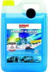 SONAX AntiFrost & KlarSicht Scheibenreiniger Konzentrat, Citrus 03325050 , 5 Liter - Kanister