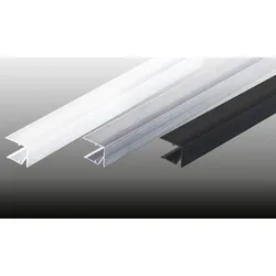 Alu U-Abschlussprofil Pressblank / Weiß / Anthrazit - 980 / 1200 mm U-Profile aus Aluminium für Stegplatten – U-Profile als Abschlus von Stegplatten