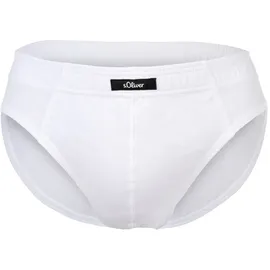 S.Oliver Herren Slips, 7er Pack – Slipdose, Baumwolle, einfarbig weiß M