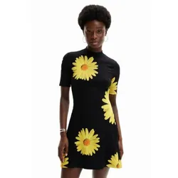 Desigual für Damen. 24SWVK70 Margaritas Kleid schwarz (L), Lässig, Viskose, Kurzarm