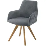 Woodford Esszimmerstuhl  Damask , grau , Maße (cm): B: 61 H: 88 T: 66.5