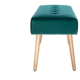 miliboo Sitzbank Gepolstert Petrolblau 95 x 0 x 0 cm