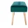 miliboo Sitzbank Gepolstert Petrolblau 95 x 0 x 0 cm