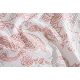 OTTO home Nordby Soft-Seersucker Rosa 135 x 200 cm + 2 x 80 x 80 cm