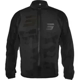 Shot Stretchable Windbreaker wasserdichte Jacke, schwarz, Größe 3XL für Männer