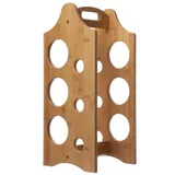 MARELIDA Weinregal für 6 Flaschen Flaschenregal für Weinflaschen Holzregal H: 47cm