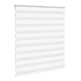 vidaXL Zebrarollo Weiß 120x100 cm Stoffbreite 115,9 cm Polyester,