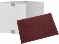 3M Scotch-BriteTM Handpad 7447, 158 mm x 224 mm, A VF+,  rot 7447 , 1 Karton = 60 Stück