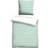 BIBERNA Combinate mint/streifen 135 x 200 cm + 80 x 80 cm