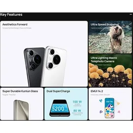 Huawei Pura 70 Pro 12 GB RAM 512 GB Schwarz