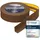 Holzbrink Weichsockelleiste selbstklebend PVC 32x23mm, 15 m Küchenleiste Arbeitsplatte Abschlussleiste selbstklebend für Badezimmer Farbe: Eiche Dunkel